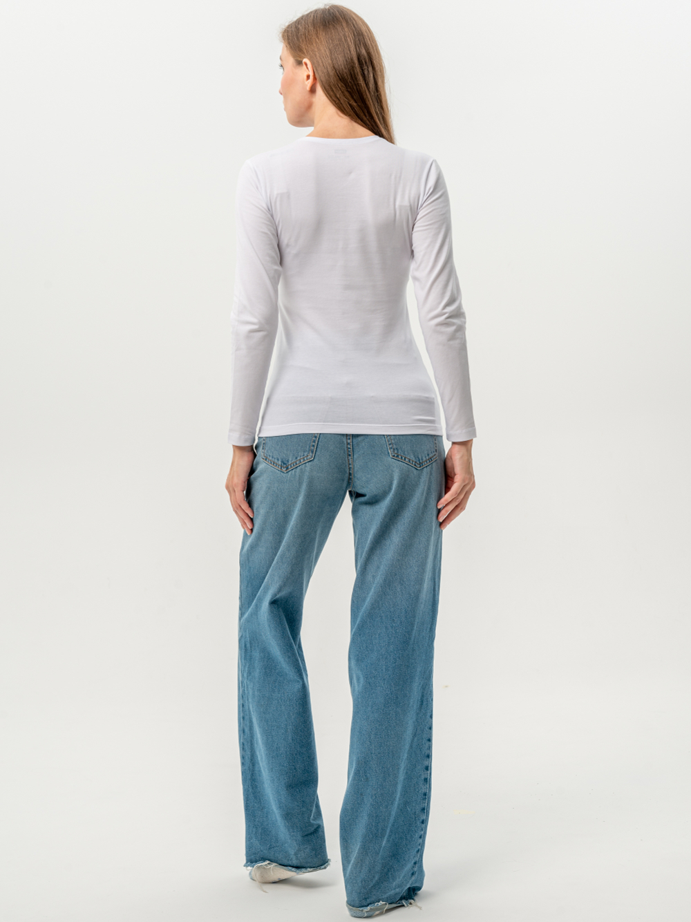 Лонгслив женский белый