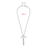 Воронка делительная грушевидная, 2000 мл, шлиф 29/32, стеклянный кран
