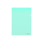 Папка-уголок Erich Krause, A4, 220х310 мм, 160 мкм, пластик,зеленая "Glossy Classic"