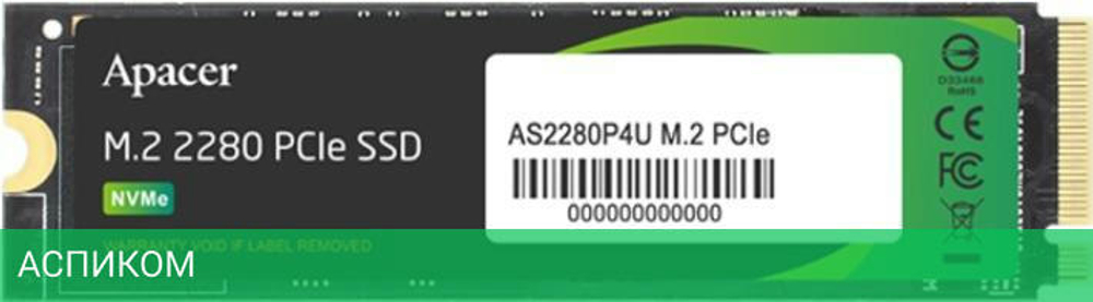 SSD диск Apacer AS2280P4U 1TB (AP1TBAS2280P4U-1)