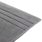 Полотенце махровое 70*140см «LUNA» цвет серый 10330 плотность 360гр/м2 с петелькой-подвесом