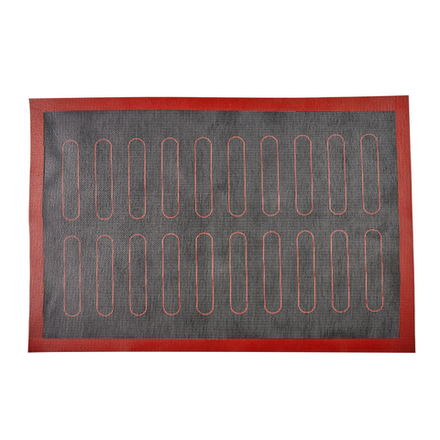 Коврик силиконовый для эклеров черный сетка 40*60 см