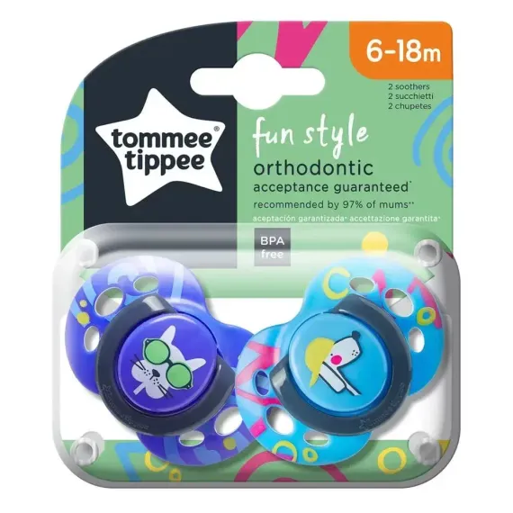 Пустышка Tommee tippee силикон 2 шт.