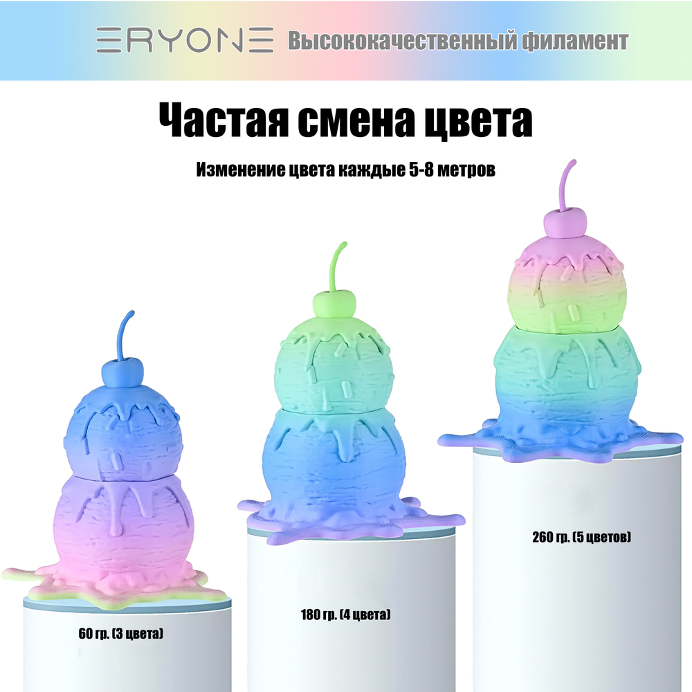 Пластик Eryone Matte Watercolor PLA 1.75mm 1kg