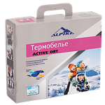 Термобелье Alpika Active Dry 1 слой Чёрный -20°С (комплект) -