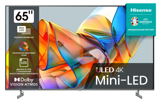 ЖК телевизор Hisense 65U6KQ(QLED,UHD Smart,frameless)