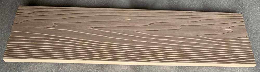 Заборная доска полнотелая двухсторонняя 3D тиснение под дерево 137*10 Цвет Слоновая кость