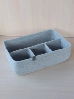 Органайзер для косметики плетеный