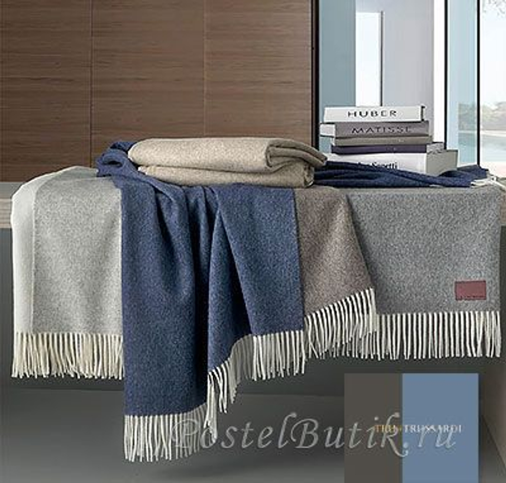 Плед 130x180 Trussardi Hark бежевый Италия