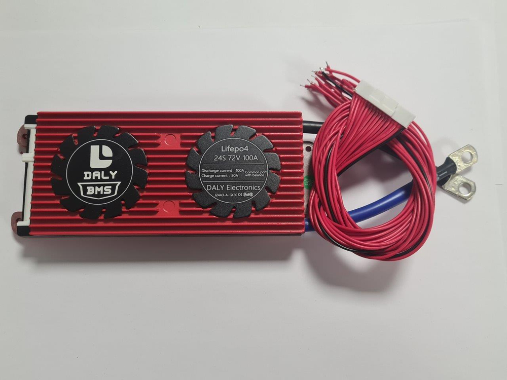 Плата контроля BMS LiFePO4 24S 72V 100A