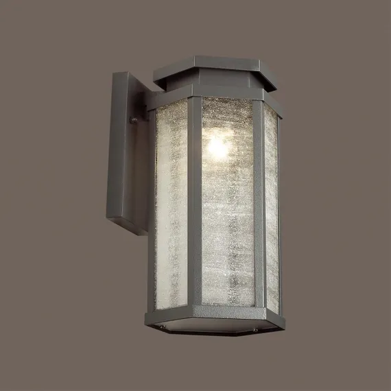 4048/1W NATURE ODL18 743 темно-серый/белый Уличный настенный светильник IP44 E27 100W 220V GINO
