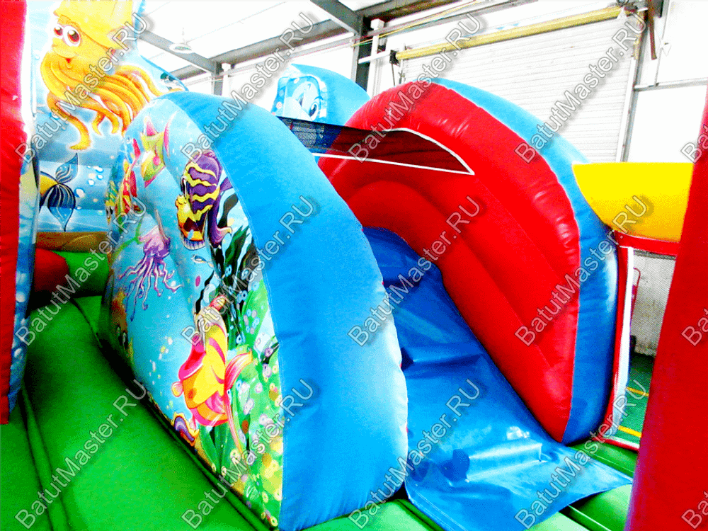 Коммерческий надувной батут "Царство морских зверей", 5*5*2.8 м