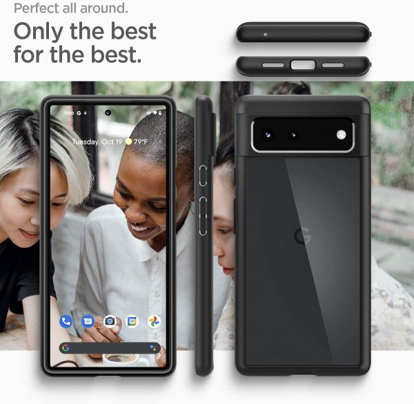Чехол Spigen Ultra Hybrid для Google Pixel 6 (2021) - Matte Black