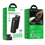Hoco J150 Stream 22.5W+PD20W+портативный аккумулятор с фонариком (20000mAh) (black)