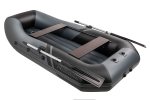 YACHTMAN-260 МНД НАДУВНОЕ ДНО (Яхтман) графит-черный (лодка ПВХ с усилением)