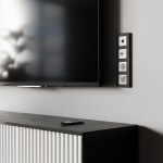 Розетка с заземлением, шторками и USBх2 (белый матовый)