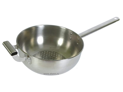 Дуршлаг 9л нерж с ручками