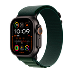 Умные часы Apple Watch Ultra 2 (2024) GPS + Cellular, 49mm, Black Titanium Case with Dark Green Alpine Loop M, (Темно-зеленый)