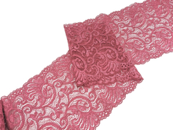 Эластичное кружево, 19см, рубин, (Артикул: EK-1008P), м
