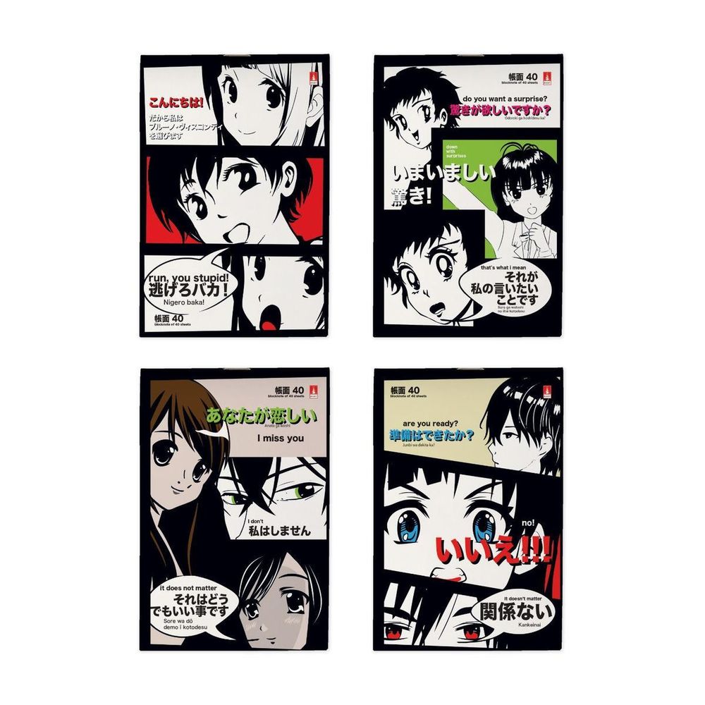 Блокнот А6 40л. &quot;Manga anime&quot; в ассорт. (Альт)