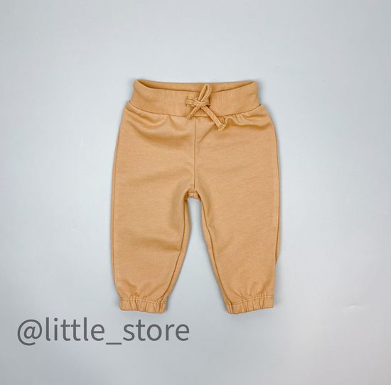 Брюки "Таксы" из футера с начесом, итальянский песок