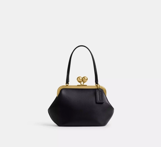 COACH СУМКА KISSLOCK 16, ЧЕРНЫЙ