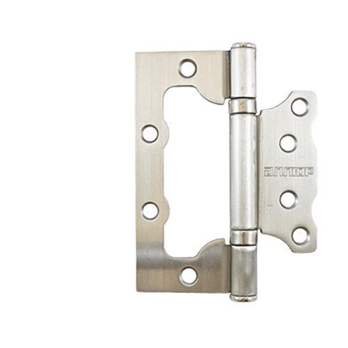 Петля  БЕЗ ВРЕЗКИ  АЛЛЮР  накл. 2BB SNP мат.никель (цена за 2шт) 100*75  2 подш. БЛИСТЕР  / 6812