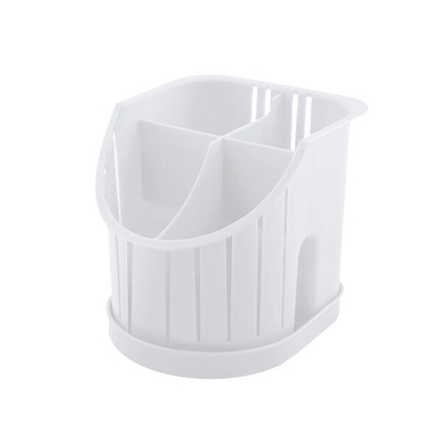 Сушилка для столовых приборов "Verona" 160х142х128 мм 4х-секционная (белый)