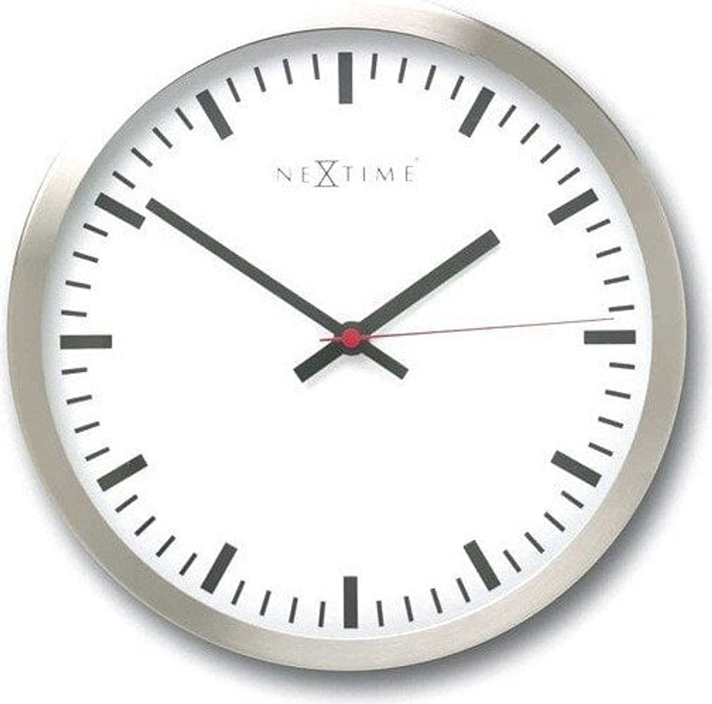 Настенные часы NeXtime, нержавеющая сталь, 26 см