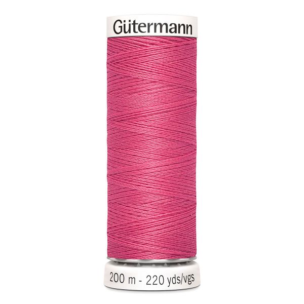 Нитки универсальные Gutermann Sew-all 100 (200 метров), 5 кат. | 890 т.пурпурно-розовый