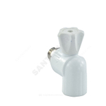Кран шаровой PP-R белый Дн 20х1/2" НР угловой для радиатора VALFEX 10148020