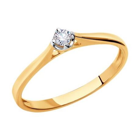 Кольцо из золота с бриллиантами