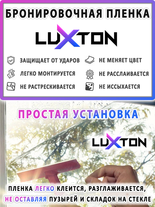 Пленка защитная бронировочная SAFETY 11 MIL PREMIUM LUXTON, на отрез (ширина рулона 1,524 м.)