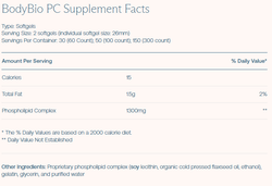 PC (Phosphatidylcholine) 60 Softgels BodyBio