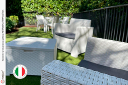 Комплект мебели NEBRASKA TERRACE Set (стол, 2 кресла), белый