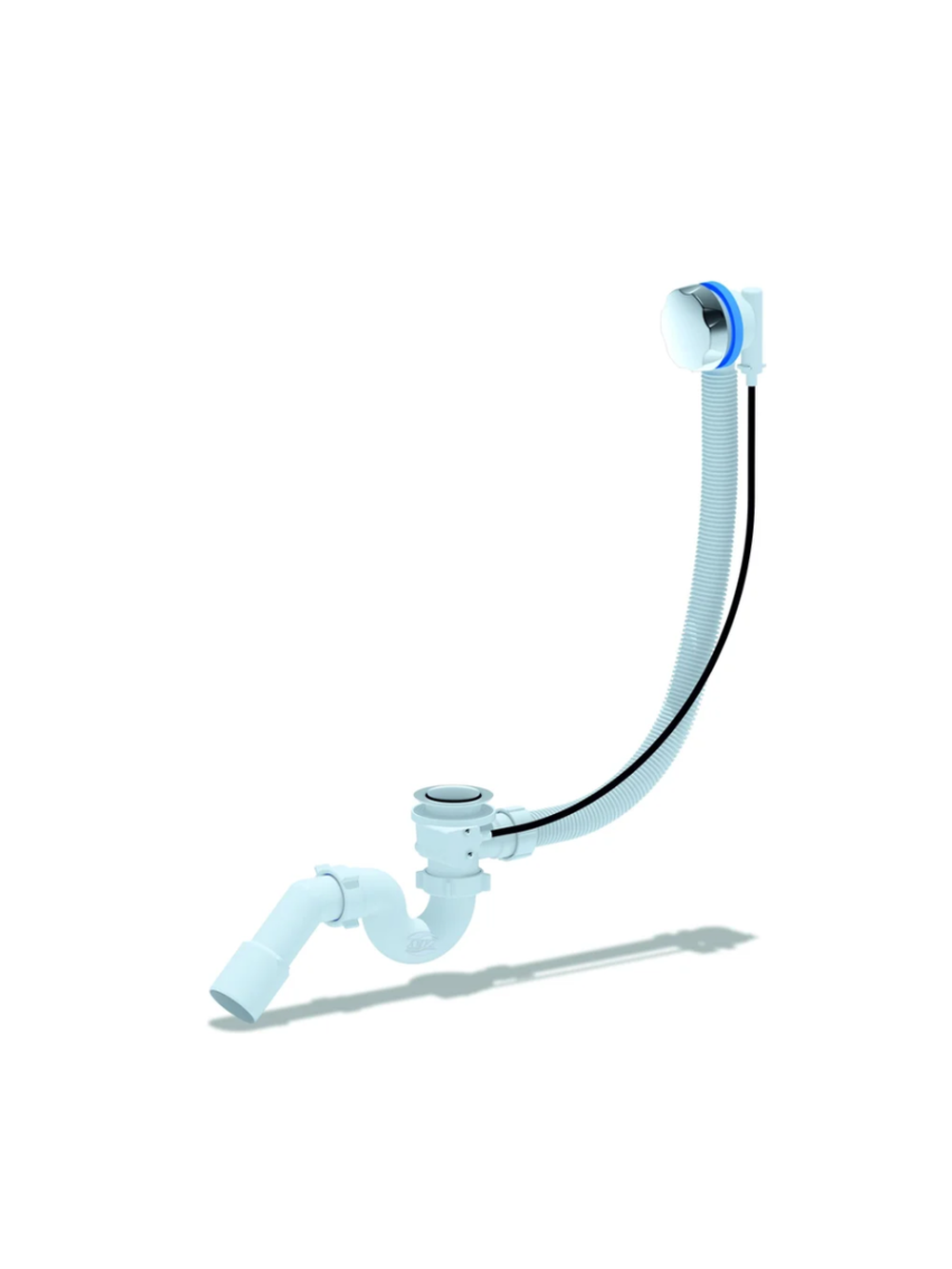 Сифон для ванны АНИ Пласт трубный полуавтоматический, 1 1/2 дюйма x 40 мм, переходная трубка, 45 гр, 40/50 EM311 025-0045