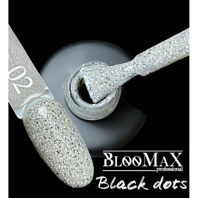 Гель-лак BlooMaX Black Dots 02, 8 мл