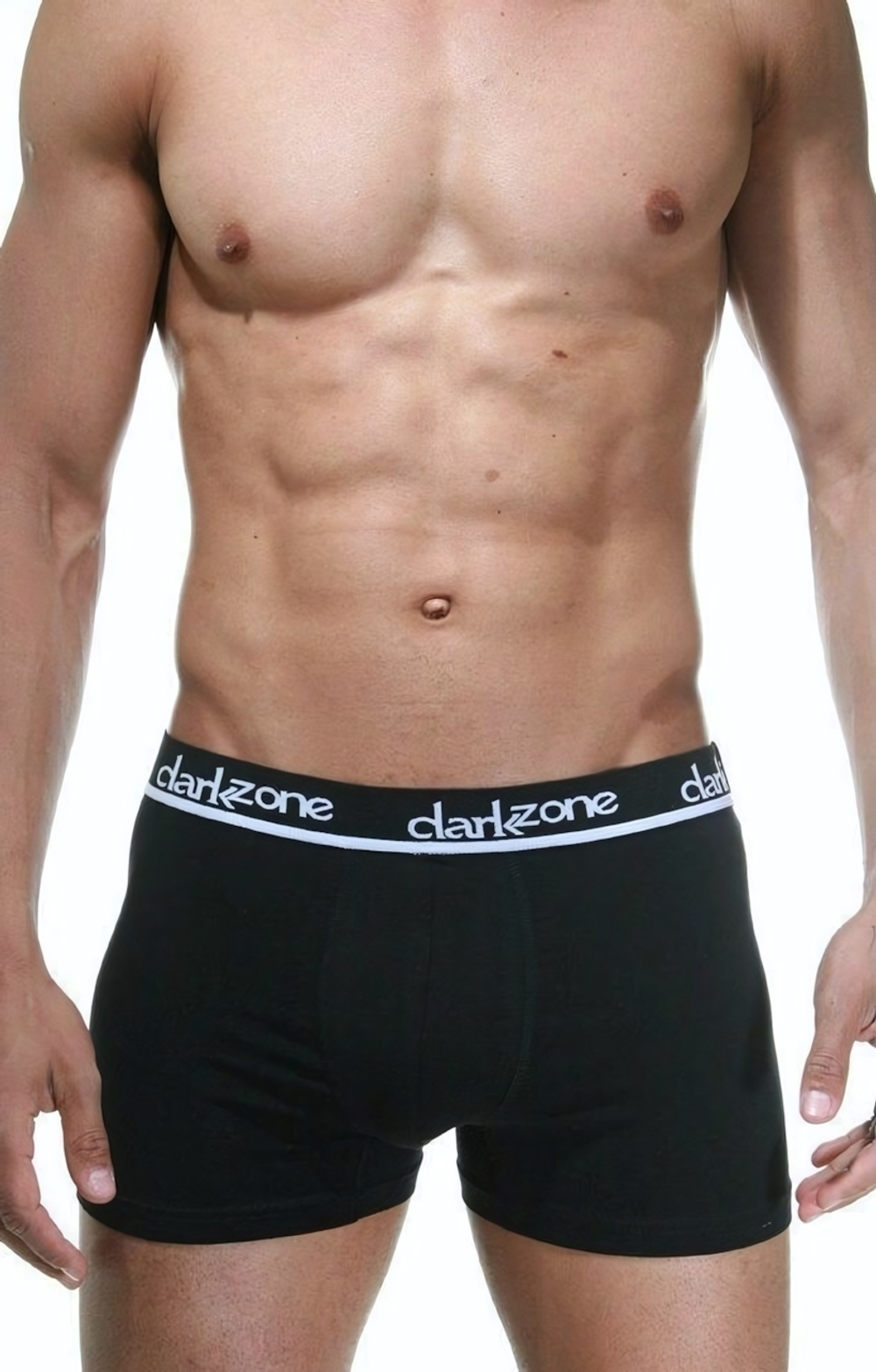 Черные хлопковые трусы-боксеры с брендированной резинкой (Размер: S) (Цвет: черный)