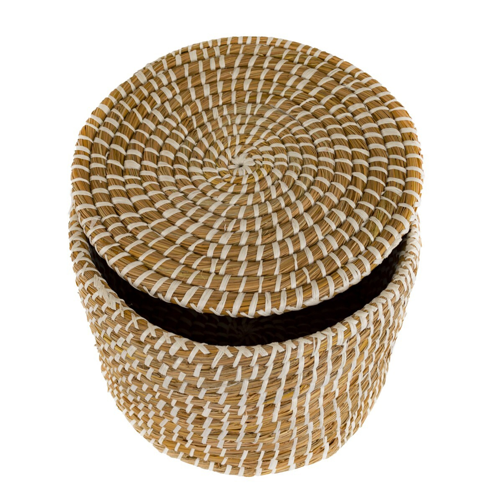 Корзина плетенная с крышкой 30*20 см