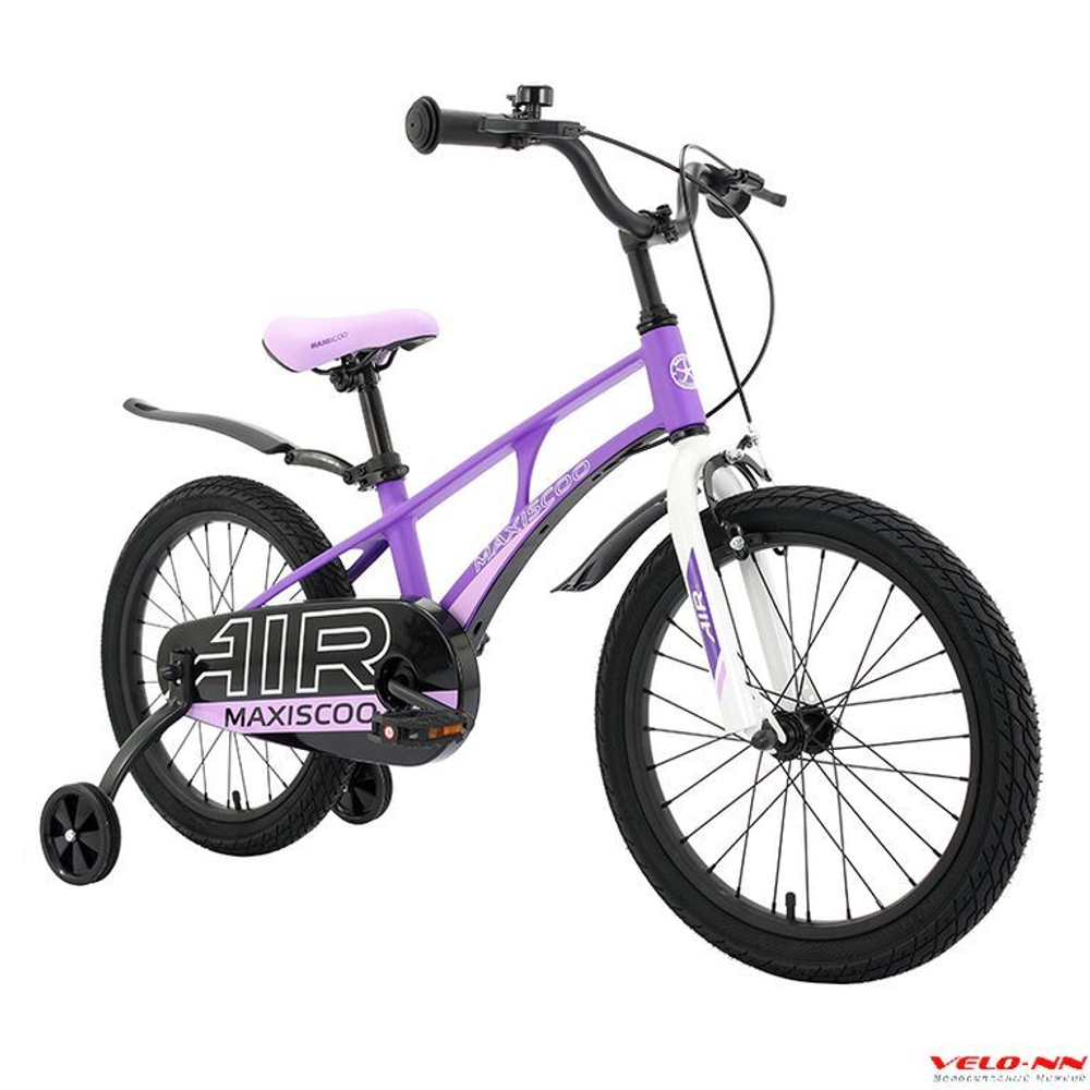 Велосипед 18", MAXISCOO "Air", Стандарт, Фиолетовый Матовый (2023) (10702070/310123/3045746, Китай)