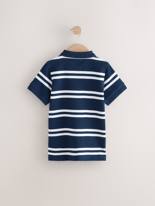 Поло для мальчика Next E98-651, Темно-синий, Белый