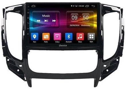 Магнитола для Mitsubishi L200 5 2015-2019 (климат), Pajero Sport 3 2016-2023 (МКПП), FIAT Fullback - Carmedia OL-9567-2 QLed, Android 12, TS10, CarPlay, 4G SIM-слот