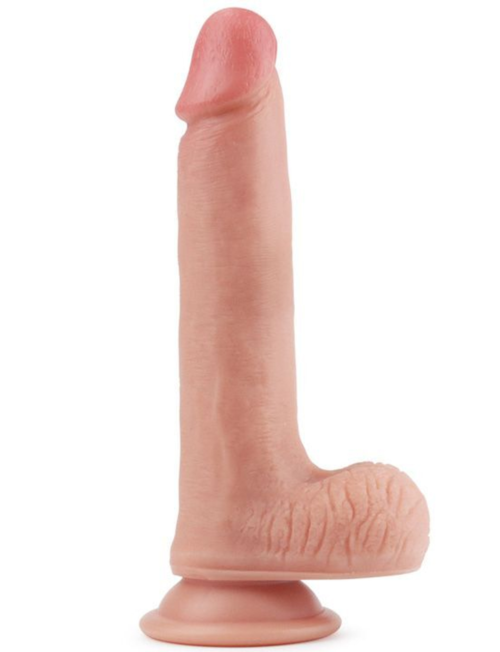 Телесный фаллоимитатор 8 Dual-Layered Silicone Nature Cock - 20,5 см. (Цвет: телесный)