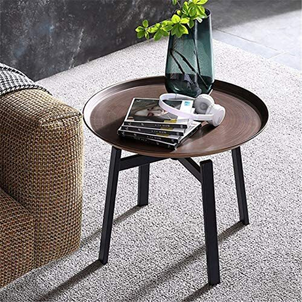 Стол кофейный Husk leather plate