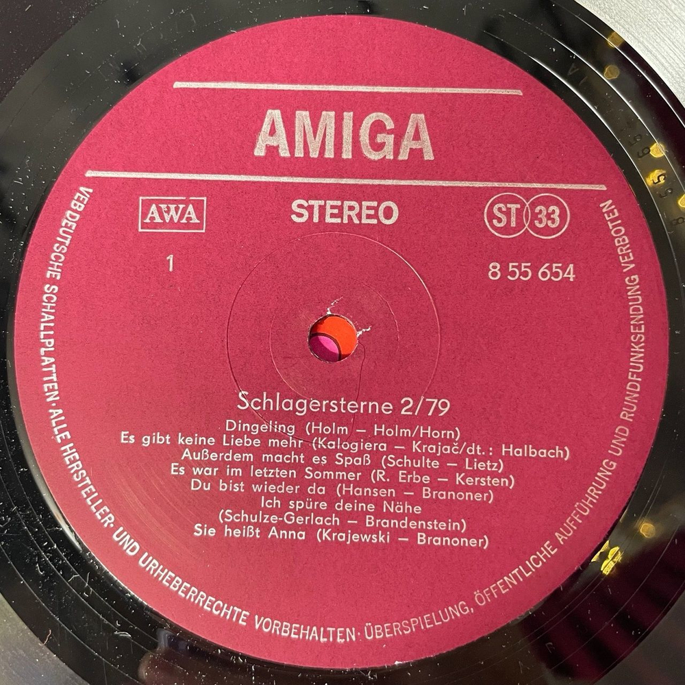 Винтажная виниловая пластинка LP Schlagersterne 2/79 (ГДР 1979)