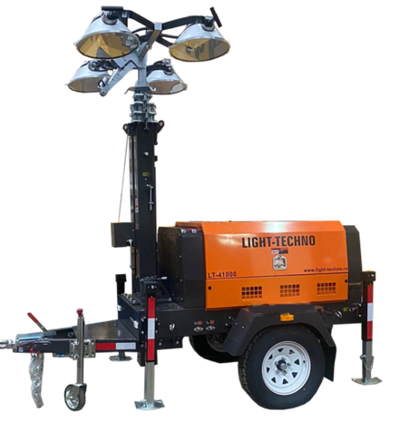 Мачта осветительная Light-Techno LT41000 (MH 4х1000 - высота 9 метров) с двигателем Laidong