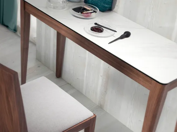 Консоль Angel Cerda 3082 из ореха с керамической столешницей