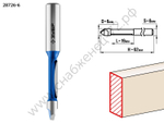 ЗУБР 6 x 19мм, хвостовик 8мм, фреза кромочная прямая со сверлом
