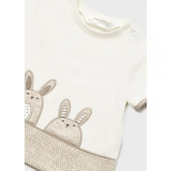 Комплект Mayoral Newborn Зайчики Бежевый