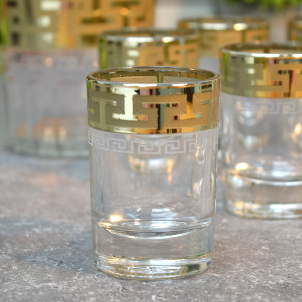 Набор 7 предметов (графин 500мл, 6 стопок) "Греческий узор"